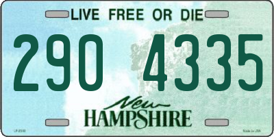 NH license plate 2904335