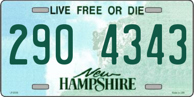 NH license plate 2904343