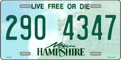 NH license plate 2904347