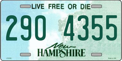 NH license plate 2904355
