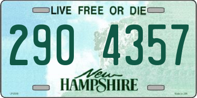 NH license plate 2904357