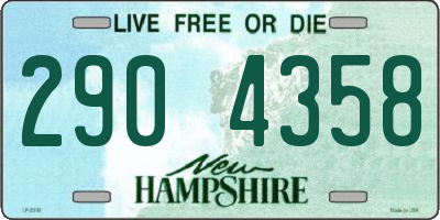 NH license plate 2904358