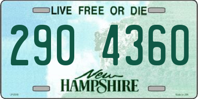 NH license plate 2904360