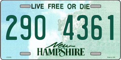 NH license plate 2904361