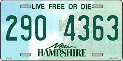 NH license plate 2904363