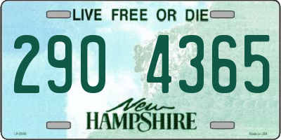 NH license plate 2904365
