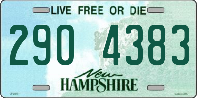 NH license plate 2904383