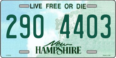 NH license plate 2904403