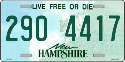 NH license plate 2904417