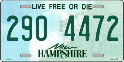 NH license plate 2904472