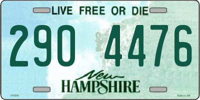NH license plate 2904476