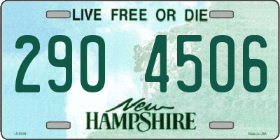 NH license plate 2904506