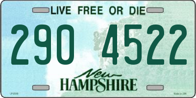 NH license plate 2904522