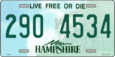 NH license plate 2904534