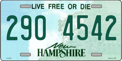 NH license plate 2904542