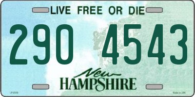 NH license plate 2904543