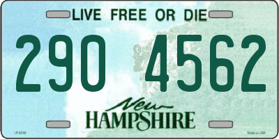 NH license plate 2904562