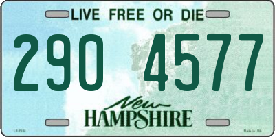 NH license plate 2904577