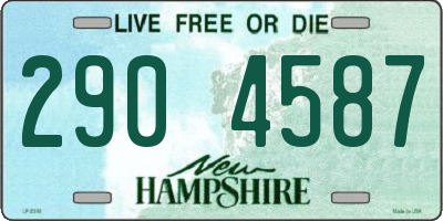 NH license plate 2904587