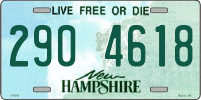 NH license plate 2904618