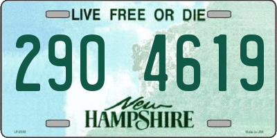 NH license plate 2904619