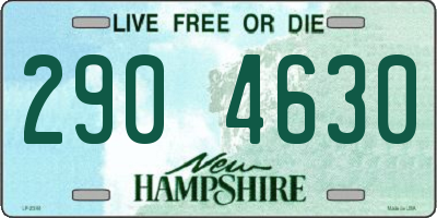 NH license plate 2904630