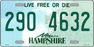 NH license plate 2904632