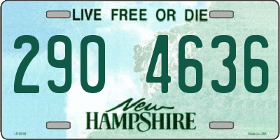 NH license plate 2904636
