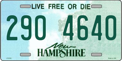 NH license plate 2904640