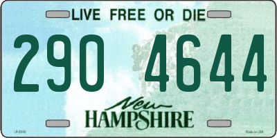 NH license plate 2904644