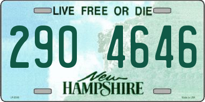 NH license plate 2904646