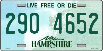 NH license plate 2904652