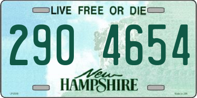NH license plate 2904654