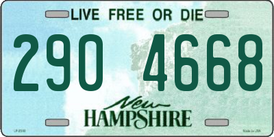 NH license plate 2904668