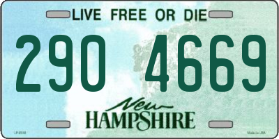 NH license plate 2904669