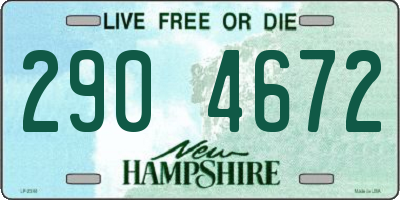 NH license plate 2904672