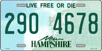 NH license plate 2904678