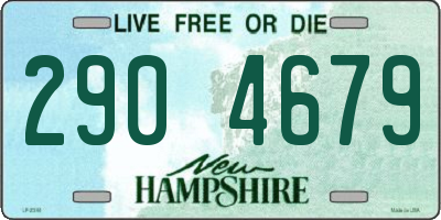 NH license plate 2904679