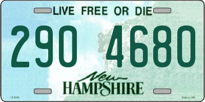 NH license plate 2904680