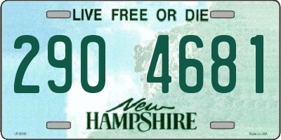 NH license plate 2904681