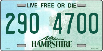 NH license plate 2904700
