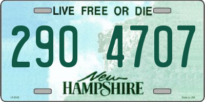 NH license plate 2904707