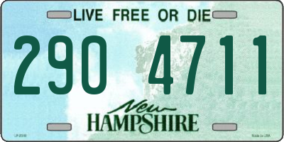 NH license plate 2904711