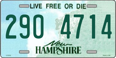 NH license plate 2904714