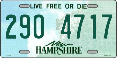NH license plate 2904717
