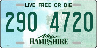 NH license plate 2904720
