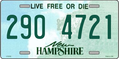 NH license plate 2904721