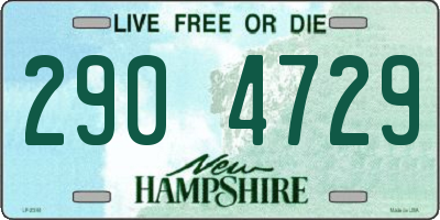NH license plate 2904729