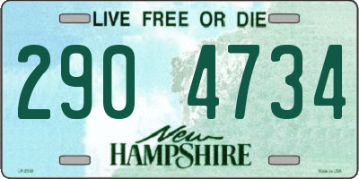 NH license plate 2904734