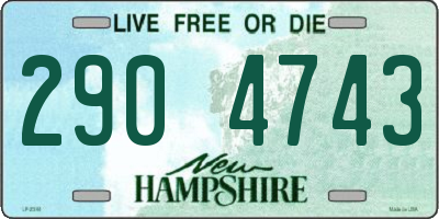 NH license plate 2904743